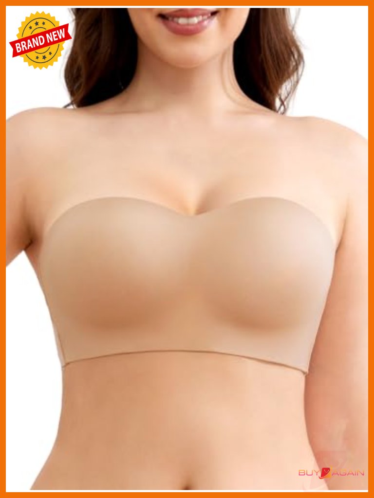 Seamless Strapless Push Up Bra Multiway Wireless Non-Slip